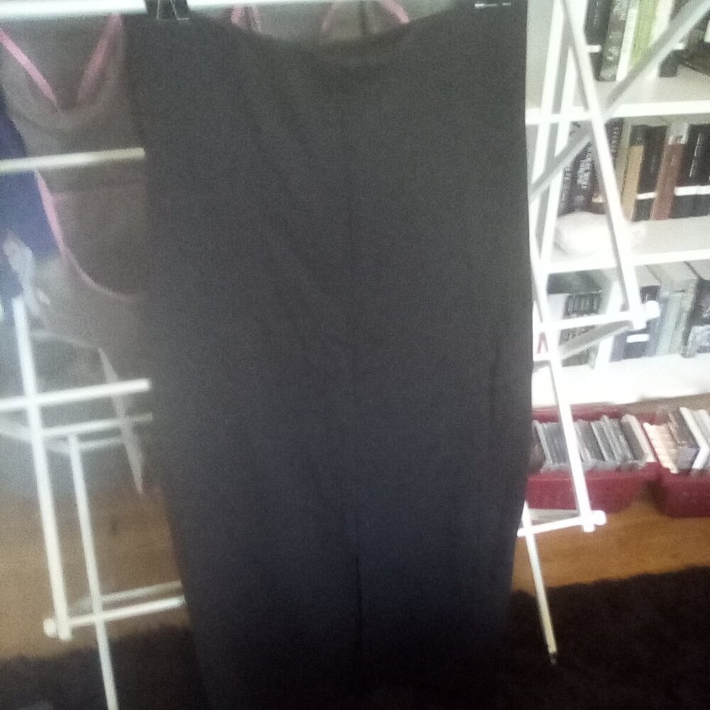 MIDI SKIRT WITH SIDE SLITS Black, women M,